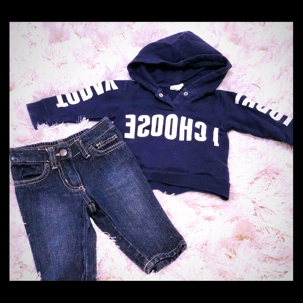Baby H&M hoodie Sweater & Jeans Bundle
